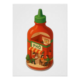 Sriracha Pho Shop Poster