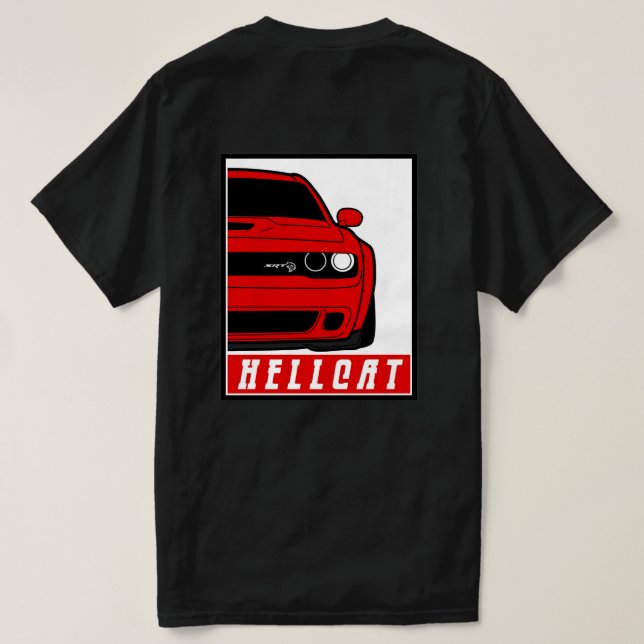 SRT DODGE HELLCAT T - Shirt (Design Rückseite)