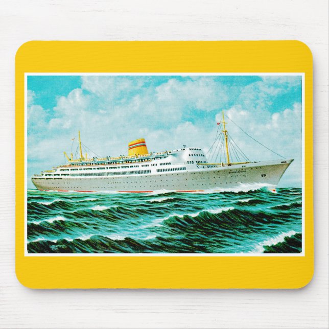 ss Bergensfjord auf See Mousepad (Vorne)