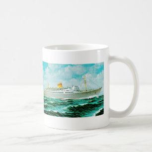 SS Bergensfjord in Meer Kaffeetasse