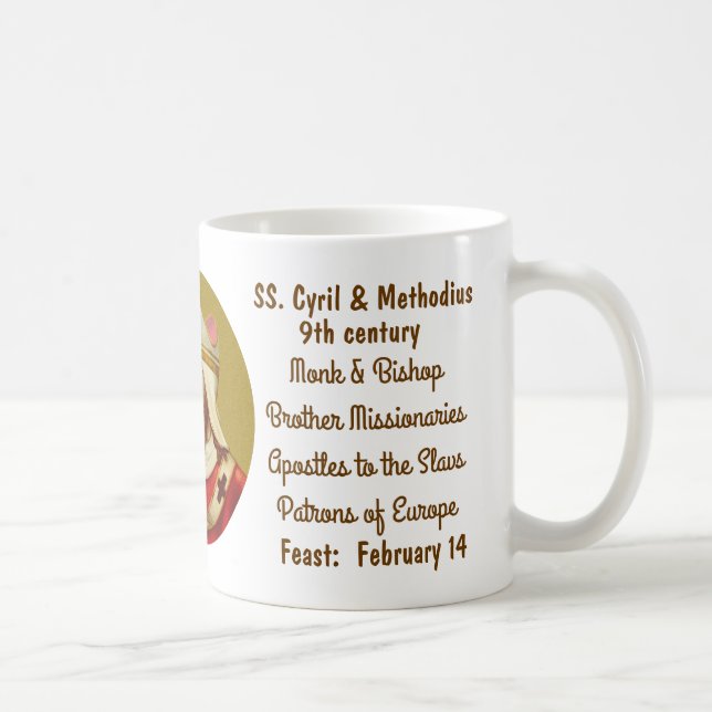 SS. Cyril & Methodius (M 001) Café Mug #1b (Droite)