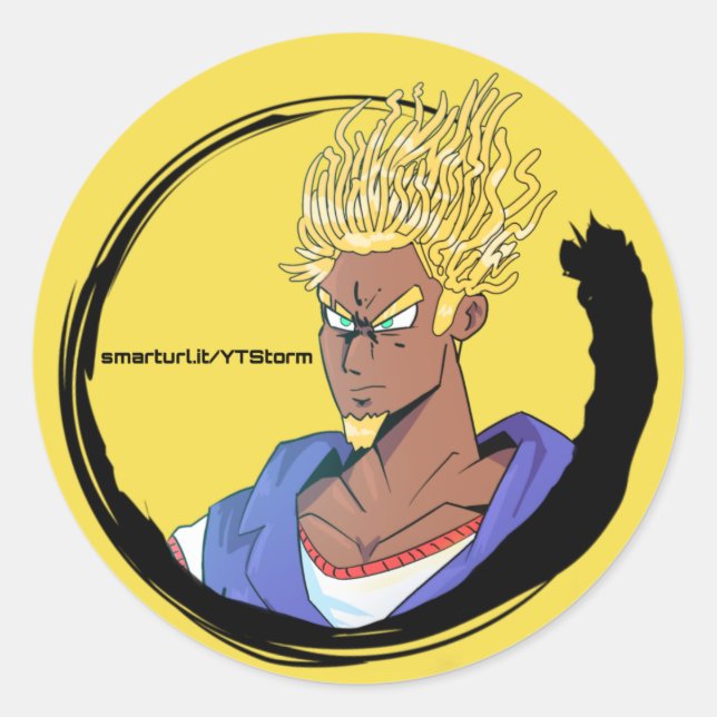 SS efloW Runder Aufkleber (Vorderseite)