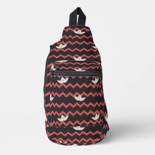 SS Georgie Boat Zickzack Pattern Crossbody Bag