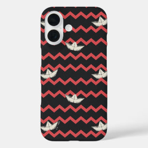 SS Georgie Boat Zickzack Pattern iPhone 16 Hülle