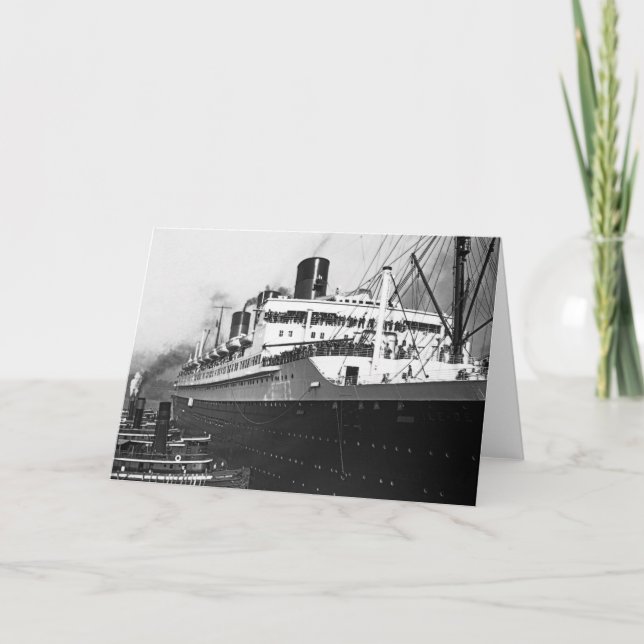 SS Ile de France Karte (Vorderseite)