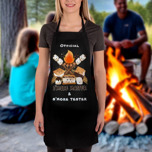 S's Niedlicher Funny Camping Campfire Bonfire Schürze (S'more Cute Funny Camping Campfire Bonfire Apron)