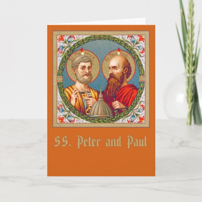 SS. Peter et Paul (JMAS 01) Carte de voeux vierge (Devant)