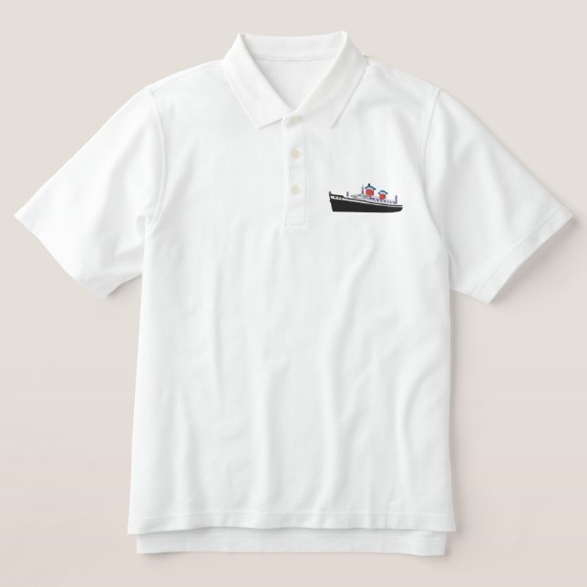 SS United Staaten Custom Stickpolo (Design Vorderseite)