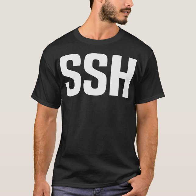 SSH Linu Programmierer Webdev Webprogrammierung T-Shirt (Vorderseite)