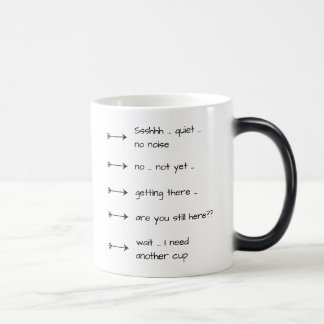 Sshhh Quiet No Noise Fun Coffee Cup Magic Tasse