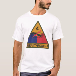 SSI - 4th Armored Division w Name Tape T-Shirt
