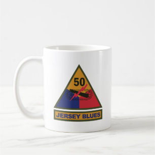 SSI - 50. gepanzerte Division mit Namensband Kaffeetasse