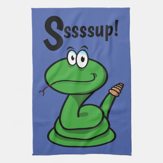 Sssssup! Schlange Geschirrtuch (Vertikal)