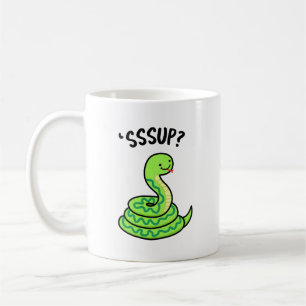 Sssup Funny Hissing Snake Pun Kaffeetasse
