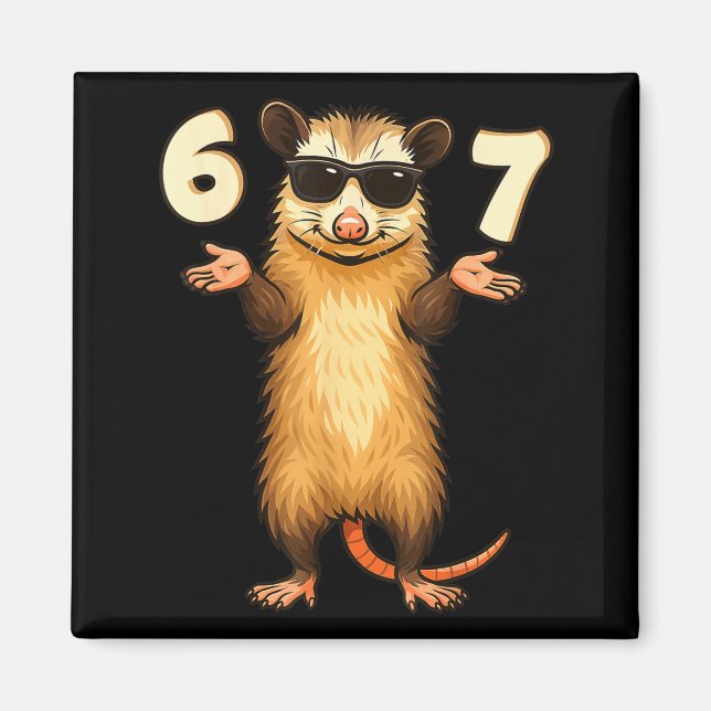 Ssum 67 Hand Motion Meme Funny Kids Teens Gen Alph Magnet (Vorne)