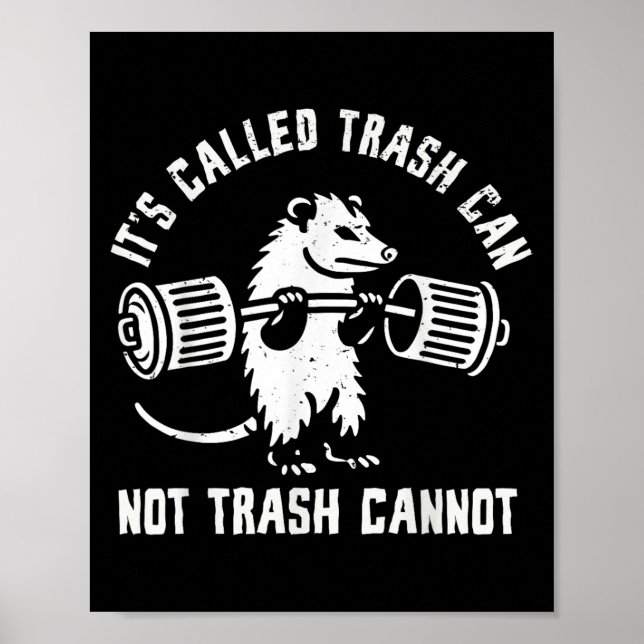 Ssum Ossum Trash Can Trash Cannot Funny Joke Ossum Poster (Vorne)