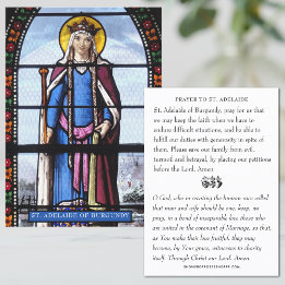 St. Adelaide Patron of Second Eriages Visitenkarte