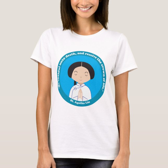 St. Agatha Lin T-Shirt (Vorderseite)