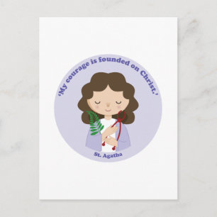 St. Agatha Postkarte