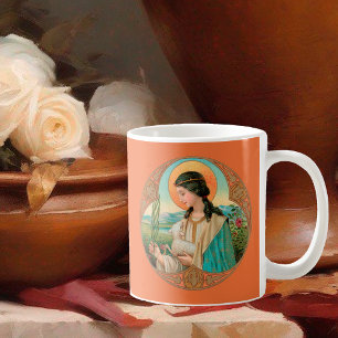 St. Agnes de Rome (BK 006) Café Mug