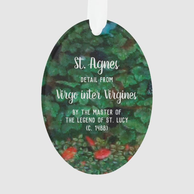 St. Agnes de Rome (détail; M 070) Acrylique (dos)
