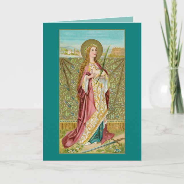 St. Agnes of Rome (BC 01) Card Karte (Vorderseite)