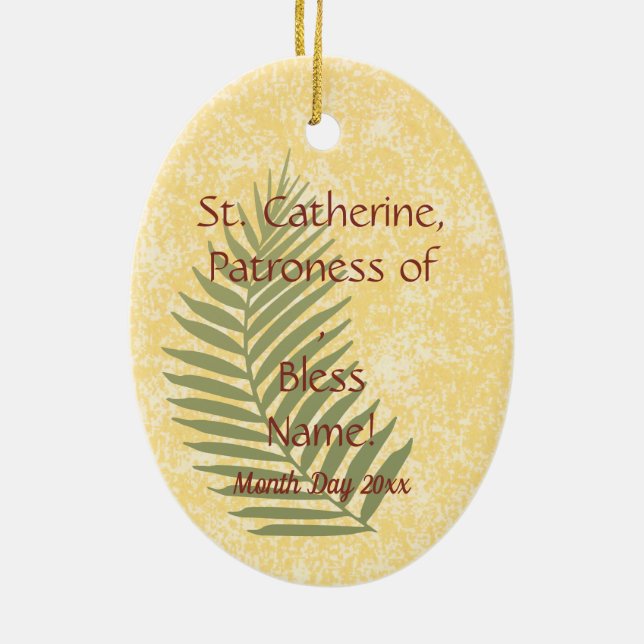 St. Agnes of Rome (BC 01) Keramik Ornament (Hinten)
