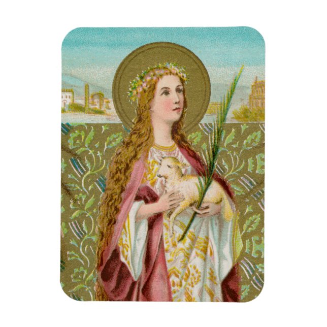 St. Agnes of Rome (BC 01) Magnet (Vertikal)