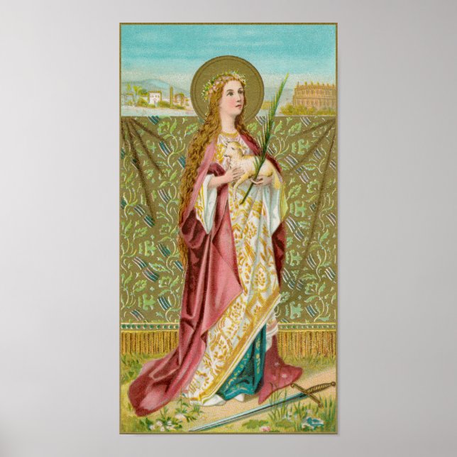 St. Agnes of Rome (BC 01) Poster (Vorne)