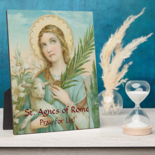 St. Agnes of Rome (MH 01) 8"x10" Fotoplatte