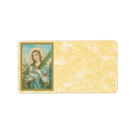 St. Agnes of Rome (MH 01) Adressaufkleber