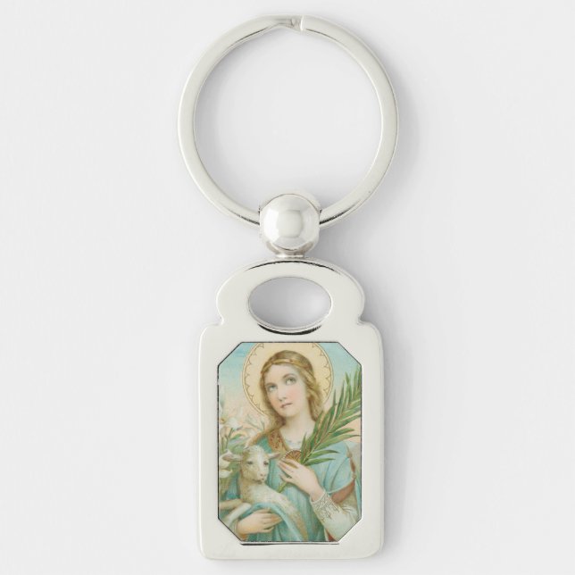 St. Agnes of Rome (MH 01) Schlüsselanhänger (Vorderseite)
