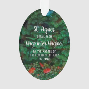 St. Agnes von Rom (Detail; M 070) Acryl Ornament