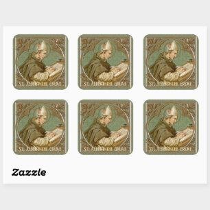 St. Albert the Great (BK 013) Quadratischer Aufkleber