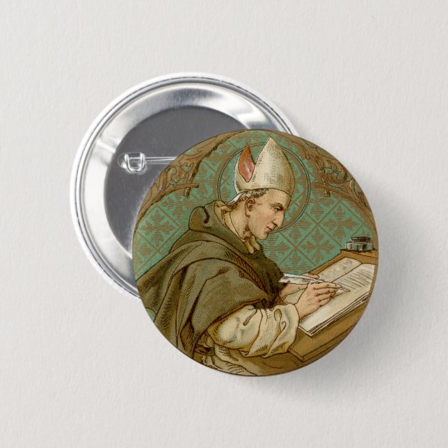 St. Albert the Great (BK 013) Round Button (Vorne & Hinten)