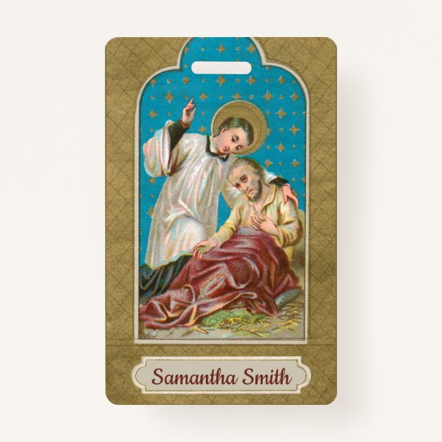St. Aloysius Gonzaga & Plague Victim (Art. 3; M06) Ausweis (Vorderseite)