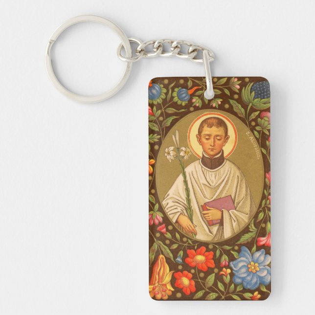 St. Aloysius Gonzaga (PM 01) Doppelbild Schlüsselanhänger (Vorderseite)