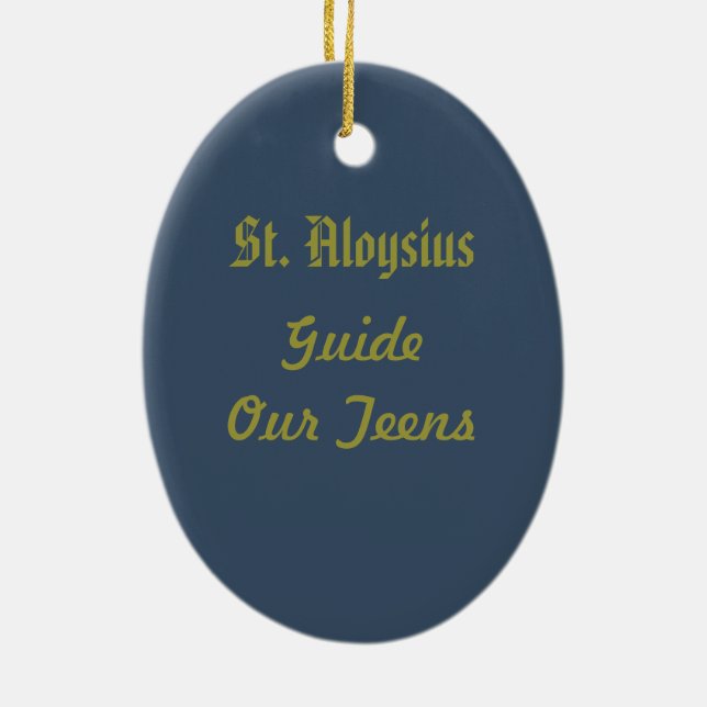 St. Aloysius Gonzaga (PM 01) Keramik Ornament (Hinten)