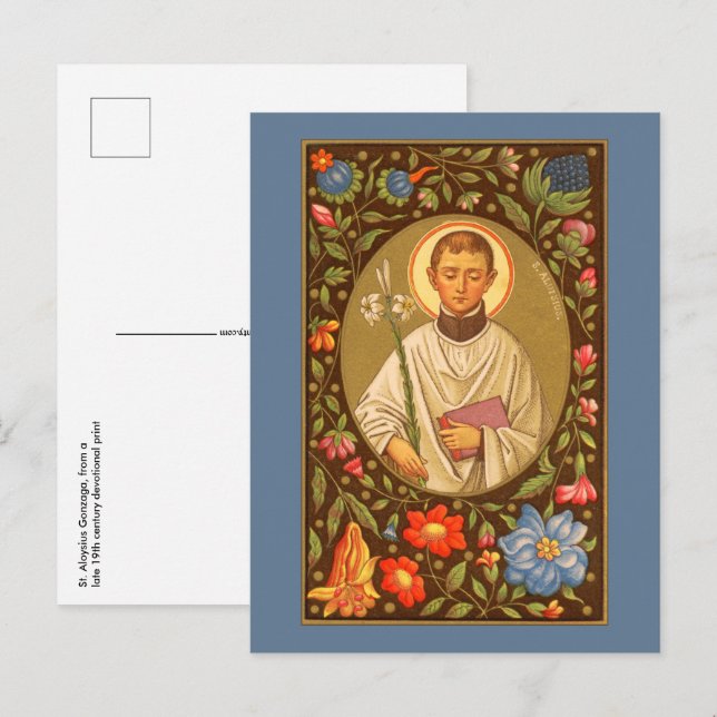 St. Aloysius Gonzaga (PM 01) Postkarte 1 (Vorne/Hinten)