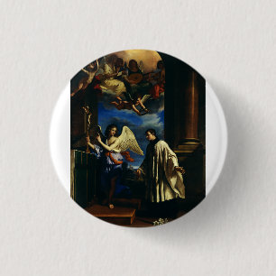 St. Aloysius Gonzaga Schutzpatron der Schüler und  Button