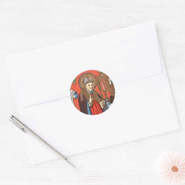 St. Alphonsus Liguori (SAU 039) Runder Aufkleber (Umschlag)