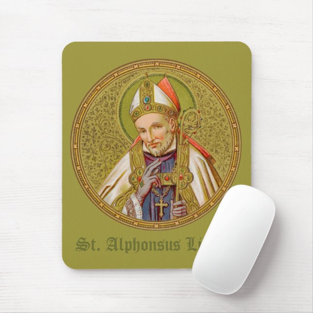 St. Alphonsus Liguori (SNV 02) (Runde) Mousepad (Mit Mouse)