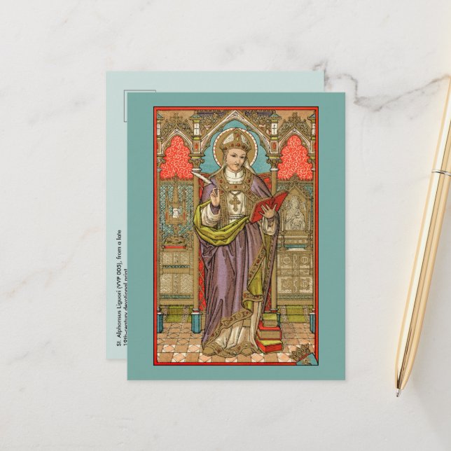St. Alphonsus Liguori (VVP 005) Postkarte (Vorderseite/Rückseite Beispiel)