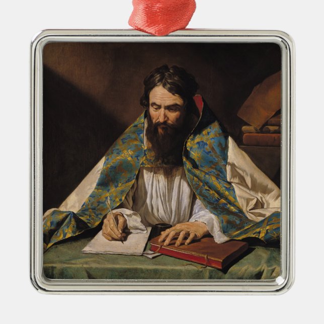 St Ambrose, c.1633-39 Ornament Aus Metall (Vorne)