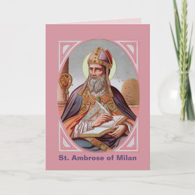 St. Ambrose of Milan (BEN 001) Karte (Vorderseite)