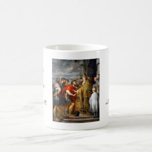 St Ambrose und Kaiser Theodosius Paul Rubens Kaffeetasse