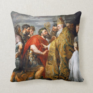 St Ambrose und Kaiser Theodosius Paul Rubens Kissen