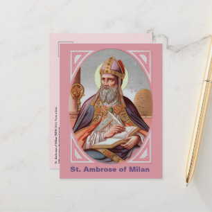 St. Ambrosius von Mailand (BEN 001) Postkarte