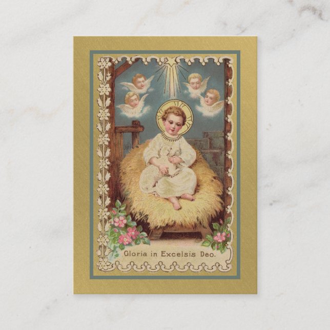 St. Andrew Christmas Novena Virgin Mary Jesus Holy Platzkarte (Vorderseite)