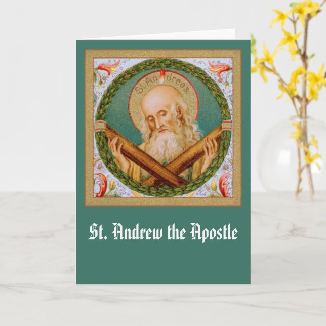 St. Andrew der Apostel (JMAS 02) Blank Gruß Karte (Gelbe Blume)